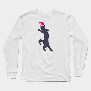 Funny Cat Meme Pixel art Long Sleeve T-Shirt